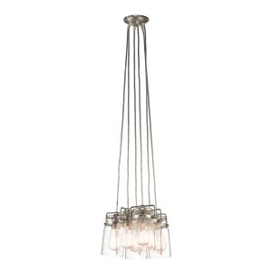 Brinley 6 Light Pendant Brushed Nickel - KL/BRINLEY6 NI