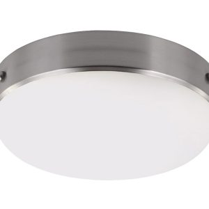 Cadence Flush Mount Polished Nickel / Brushed Steel - FE/CADENCE/F BS