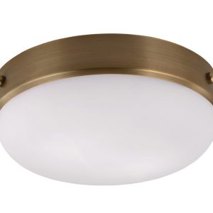 Cadence Flush Mount Dark Antique Brass / Matt Black - FE/CADENCE/F DAB