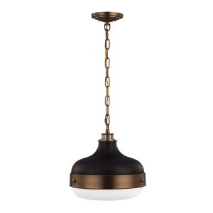 Cadence Pendant Dark Antique Brass / Matt Black - FE/CADENCE/2P MB