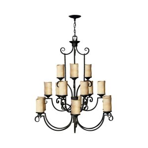 Casa 15 Light Chandelier Olde Black - U/HK/4019OL