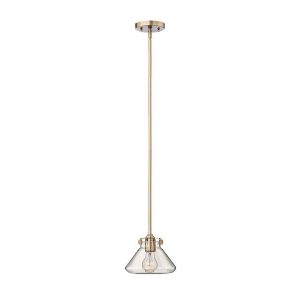 Congress Clear Glass Pendant Brushed Caramel - HK/CONGRESP/A BC