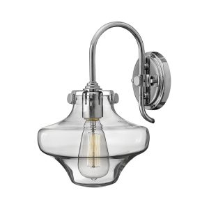 Conrgess Clear Glass Wall Light Chrome - HK/CONGRES1/B CM