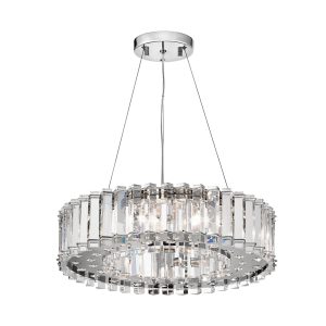 Crystal Skye 28W LED Chandelier Chrome / Warm White - KL/CRSTSKYE8