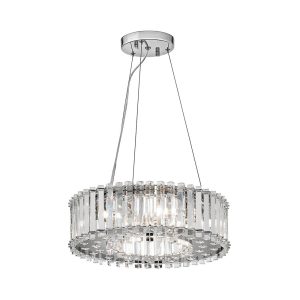 Crystal Skye 21W LED Pendant Chrome / Warm White - KL/CRSTSKYE/P/A