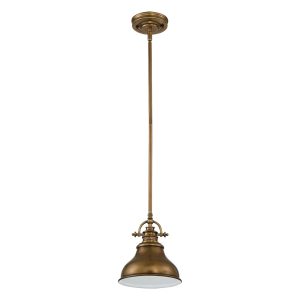 Emery Mini Pendant Weathered Brass - QZ/EMERY/P/S WS