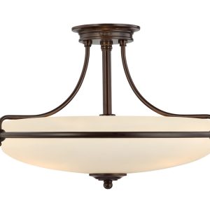 Griffin 4 Light Semi Flush Light Palladian Bronze - QZ/GRIFFIN/SFM PN