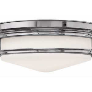 Hadley 3 Light Bathroom Flush Mount Polished Chrome - HK/HADLEY/F BATH