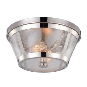 Harrow Flush Mount Polished Nickel - FE/HARROW/F