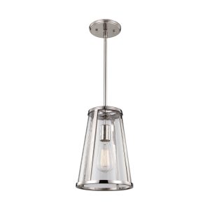 Harrow Small Pendant Polished Nickel - FE/HARROW/P/S