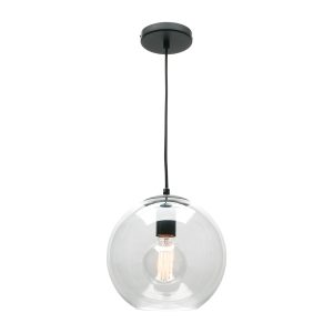 Orpheus 1 Light Small Pendant Black - ORPH1PSBLK