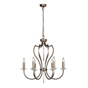 Pimlico 6 Light Chandelier Dark Bronze - PM6 DB