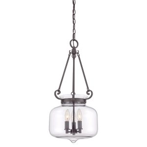 Stewart 3 Light Pendant Western Bronze - QZ/STEWART WT