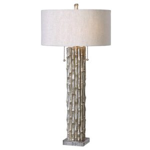 Silver Bamboo Table Lamp - 27177-1