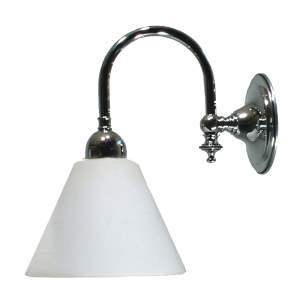 Loxton Wall Light Chrome With Cono Opal Matt Glass - 3010111