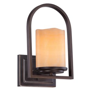 Aldora 1 Light Wall Light Palladian Bronze - QZ/ALDORA1