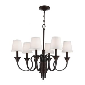 Arbor Creek 6 Light Chandelier Arbor Bronze / Weathered Brass - FE/ARBOR CREEK6