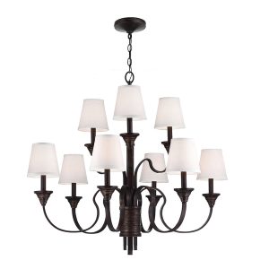 Arbor Creek 9 Light Chandelier Arbor Bronze / Weathered Brass - FE/ARBOR CREEK9