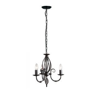 Artisan 3 Light Chandelier Black - ART3 BLACK