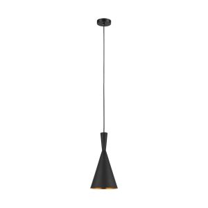 Modern Metal Pendant Matt Black - Caviar6