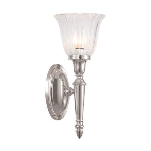 Dryden 1 Light Wall Light Polished Nickel - BATH/DRYDEN1 PN