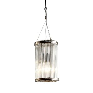 Verre Glass Pendant Small Silver - ELJE13701