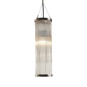 Verre Glass Pendant Large Silver - ELJE13702