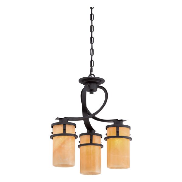 Kyle 3 Light Chandelier Imperial Bronze - QZ/KYLE3