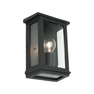 Madrid 1 Light Wall Light Small Black - MAD1ESMBLK