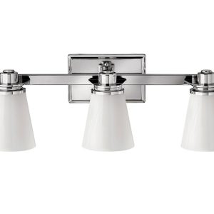 Avon 3 Light Above Mirror Light Polished Chrome - HK/AVON3 BATH