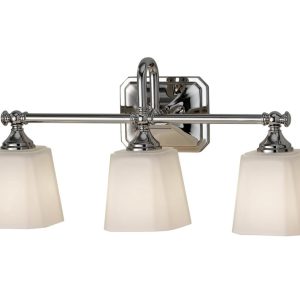 Concord 3 Light Above Mirror Light Polished Chrome - FE/CONCORD3 BATH