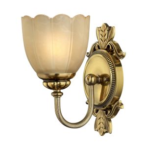 Isabella 1 Light Wall Light Burnished Brass - HK/ISABELA1 BATH