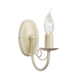 Minster 1 Light Wall Light Ivory / Gold - MN1 IV/GOLD