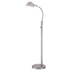 Thompson 7W LED Floor Lamp Brushed Nickel - QZ/THOMPSON/FLBN