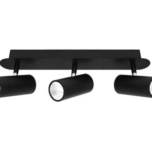 Urban 3 Light Dimmable 15 Watt LED Rail Black / Cool White - URB3RBLK