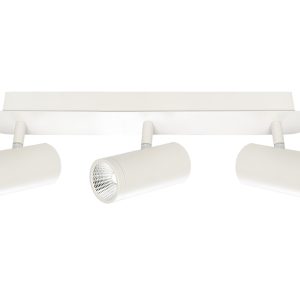 Urban 3 Light Dimmable 15 Watt LED Rail White / Cool White - URB3RWHT