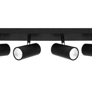 Urban 4 Light Dimmable 20 Watt LED Rail Black / Cool White - URB4RBLK