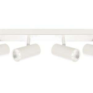 Urban 4 Light Dimmable 20 Watt LED Rail White / Cool White - URB4RWHT