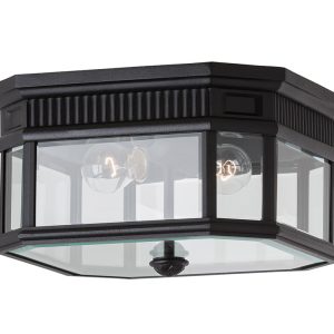 Cotswold Lane Flush Ceiling Mount Black - FE/COTSLN/F BK