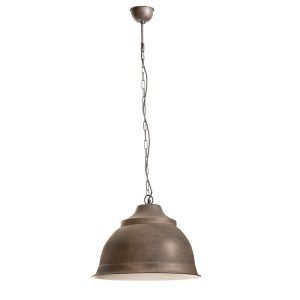 Brasserie 1 Light Pendant Large Rust - ELANK39900RUST