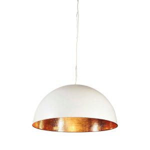 Alfresco Pendant White Copper - ELAWDOMEWHTCOP