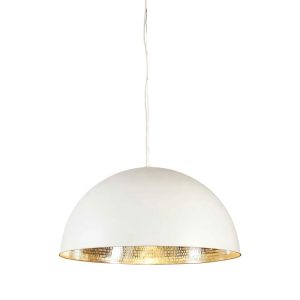 Alfresco Pendant White Silver - ELAWDOMEWHTSIL