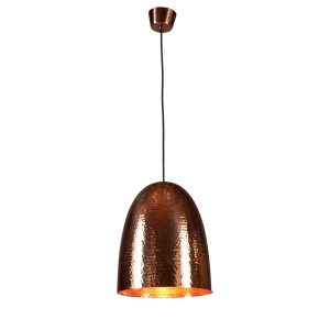 Dolce Beaten 1 Light Pendant Copper - ELAWEGGBEACOP