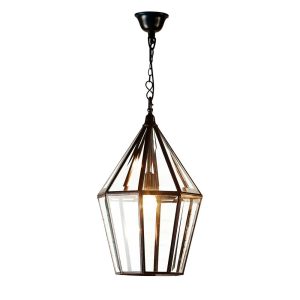 Belmont 1 Light Lantern Pendant Black - ELCIT4600