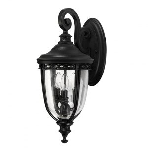 English Bridle Medium Wall Lantern Black - FE/EB2/M BLK