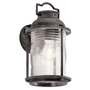 Ashland Bay Medium Wall Lantern Weathered Zinc - KL/ASHLANDBAY2/M