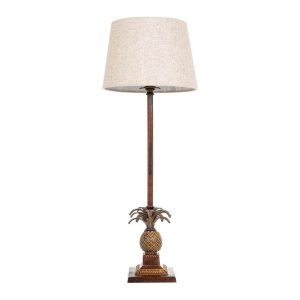 Caribbean Table Lamp Brown With Shade - ELANK62178BRN