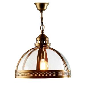 Winston 1 Light Pendant Small Antique Brass - ELCITFR4482B