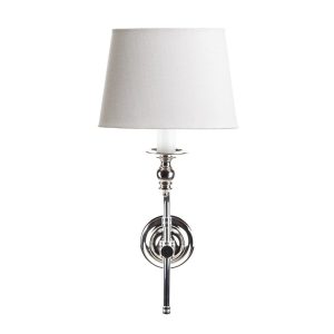 Soho 1 Light Wall Lamp Nickel With Shade - ELPIM50002SN