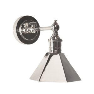 Mayfair 1 Light Wall Lamp Shiny Nickel - ELPIM50193SN